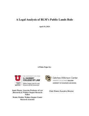 BLM 公共土地规则的法律分析
